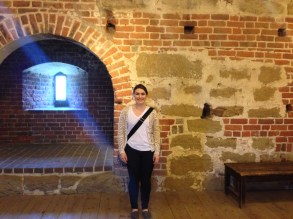 Checking out one of the interior rooms of the tower