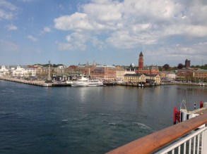 View of Helsingborg from the ferry