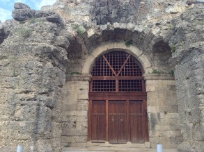 One really old door...